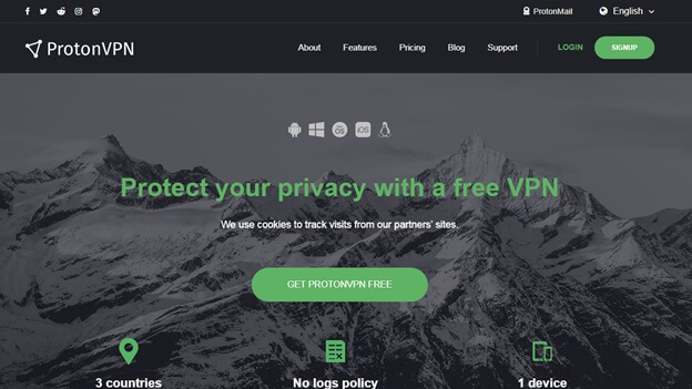 ProtonVPN Free VPN Websites