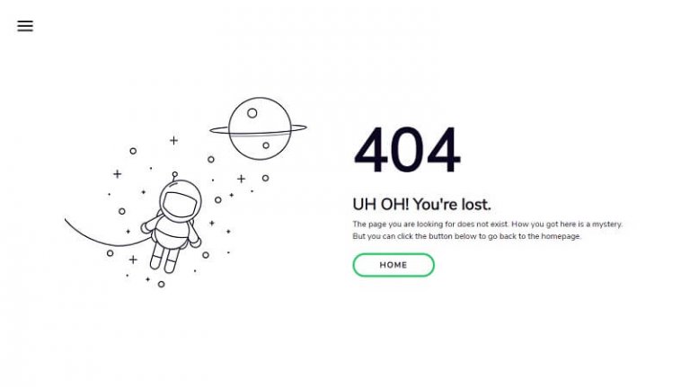 6 Best Free HTML 404 Page Templates | Articoolz.com