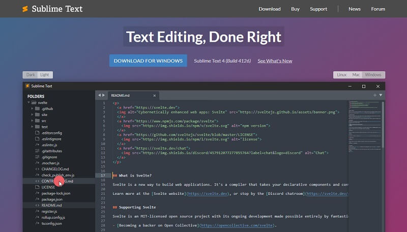 Sublime Free Text Editor Tools