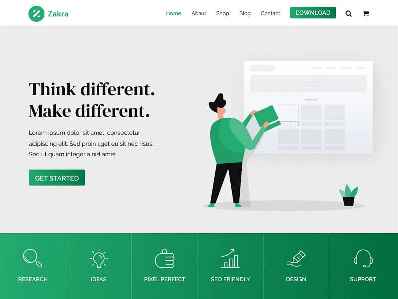 Zakra: Best Free WordPress Themes